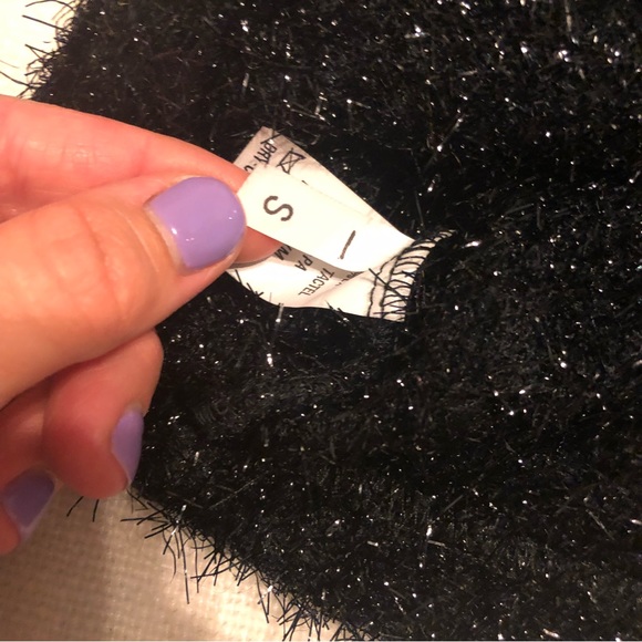 Amazing vintage fuzzy sparkly cardigan by Studio Holt Renfrew size Small - Picture 8 of 14